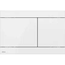 alcadrain WC - Betätigungsplatte FUN-WHITE Weiß-Glanz Edelstahl