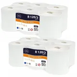 Sarcia.eu Papierhandtuch ELLIS Ecoline doppellagiges Zellulose-Handtuch, reißfest (12-St)