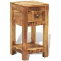 vidaXL Nachttisch 1 Schublade Mango Massivholz