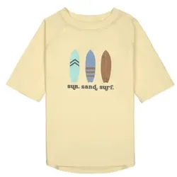 LÄSSIG UV-Kurzarm-Badeshirt Surfboards vanilla, 86