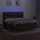 vidaXL Boxspringbett mit Matratze & LED Dunkelbraun 180x200 cm Stoff