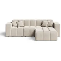 GRAINGOLD Ecksofa L-Form Loopo Rechts- Moderne Ecksofa, Wohnzimmer, Sofa