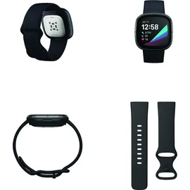 Fitbit Sense carbon/edelstahl graphit