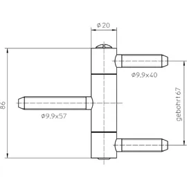 Simonswerk Simonswerk, BAKA C 1-20 WF Edelstahl matt (040) K10