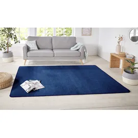 HANSE HOME Kurzflor-Teppich Nasty in blau – 200x300 cm