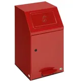 VAR Putzwollkasten PWK 45 mit Pedal selbstlöschend rot 43 l