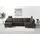 sit&more Wohnlandschaft SIT & MORE "Farö U-Form", grau (anthrazit), B:325cm H:90cm T:187cm, Sofas, Wohnlandschaft, inklusive Federkern, wahlweise mit Bettfunktion und Bettkasten