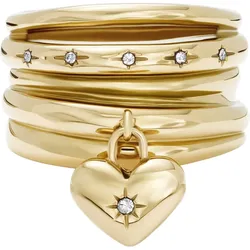 Fossil Damenring Edelstahl Ringe   