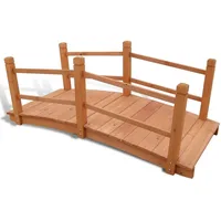 vidaXL Gartenbrücke 140 x 60 x 56 cm Braun