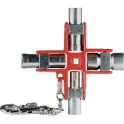 Schaltschrankschlüssel SuBMaster 9 in 1 9 Funktionen m.Karab.h.an Kette