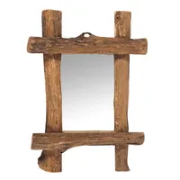 DESIGN DELIGHTS Wandspiegel, Natur, Holz, 45x60x5 cm, Spiegel, Wandspiegel