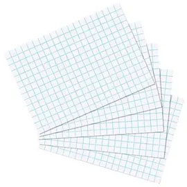 Herlitz Karteikarten DIN A5 kariert weiß 100 St.