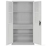 Jan Nowak Werkzeugschrank mit Lochwand SZYMON 185 x 92 x 50 cm, Freizeit, Heimwerken, Werkzeugaufbewahrung