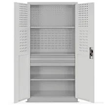 Jan Nowak Werkzeugschrank mit Lochwand SZYMON 185 x 92 x 50 cm, Freizeit, Heimwerken, Werkzeugaufbewahrung