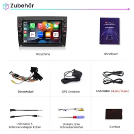 Awesafe 7 Zoll 2+64GB Android Autoradio für Renault Megane II 2003-2009