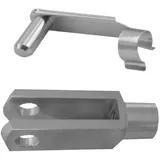 mbo Oßwald GmbH & Co KG Anhänger 20 Stück - Gabelkopf M12 - links - 12x48 - DIN71752 mit ES Bolzen
