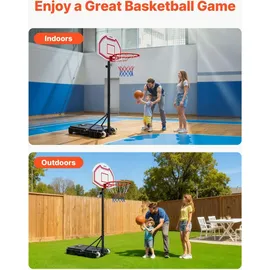Vevor Basketballkorb höhenverstellbar 160 -210 cm