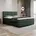 Boxspringbett 160x200 mit Bettkasten Grün Matratze und Topper Doppelbett Reve PANDA MÖBEL dunkelgrün