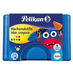 Pelikan 666/8 Wachsmalstifte farbsortiert, 8 St.