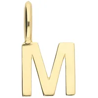 Buchstabenanhänger ADELIA ́S "Damen & Herren 333 Gold Buchstabenanhänger M", gold, Schmuckanhänger, Damen, Gelbgold 333 Gold, Gelbgold 333, Gold, für Damen & Herren