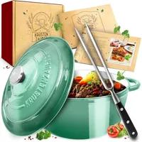 Does Not Apply KRUSTENZAUBER Gusseisen Topf [inkl. Fleischgabel] -