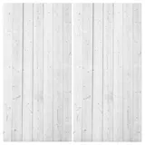 winwall Duschrückwand Duschrückwände ALU-Verbundplatte Dekor: Holz weiß, (2-tlg), Wandverkleidung aus Alu weiß 100 cm x 205 cm