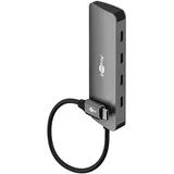 goobay Slim 4-Port USB-Hub, USB-CTM auf 10 Gbit/s