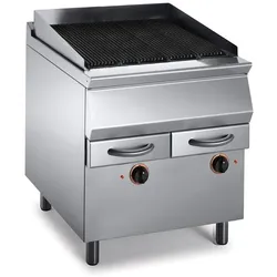 KBS Gastrotechnik KBS Elektro-Vaporgrill 8,16kW Wasserbecken & Ablasshahn