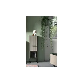 xonox.home Standschrank Bagno 30 x 101 x 32 cm Grau/Schwarz