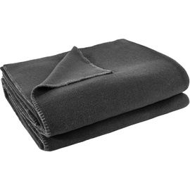Zoeppritz Soft-Fleece Decke 110x150 cm dark grey