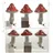 Kaemingk Baumschmuck Pilz Pilzkappe 3er Set Glaspilz Mit Clip