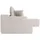 Juskys Eckcouch Cord 3-Sitzer Beige