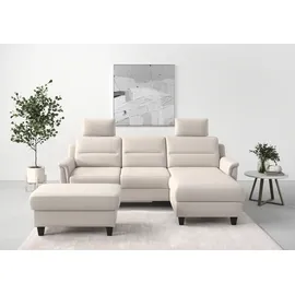 sit&more Ecksofa SIT & MORE "Farö L-Form", grau (elephant), B:234cm H:90cm T:168cm, Sofas, Ecksofa, inklusive Federkern, wahlweise mit Bettfunktion und Bettkasten