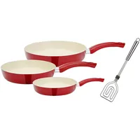GSW CERAMICA beige Pfannen-Set 4-tlg. 20 cm + 24 cm + 28 cm