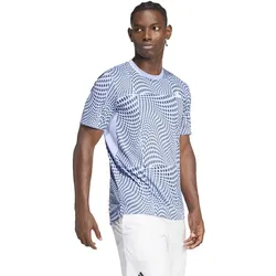 adidas Tennis-Tshirt Club Graphic blau Herren