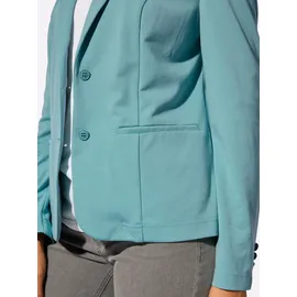 Inspirationen Jerseyblazer INSPIRATIONEN "Jersey-Blazer", Damen, Gr. 36, ozean, 58% Viskose, 36% Polyamid, 6% Elasthan, Blazer