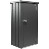 Biohort Terrassenschrank Julia 0,78 x 1,40 m Dunkelgrau-Metallic