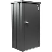 Biohort Terrassenschrank Julia 0,78 x 1,40 m Dunkelgrau-Metallic