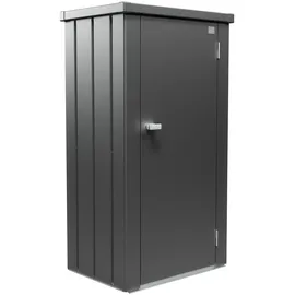 Biohort Terrassenschrank Julia 0,78 x 1,40 m Dunkelgrau-Metallic