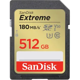 SanDisk Extreme 512GB 180MB/s V30 UHS-I