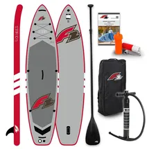 F2 SUP Board Set Stand Up Paddle Board Star 350 x 11,5 cm grau