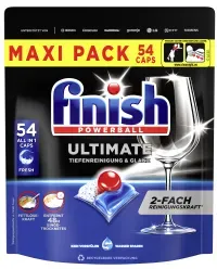 Finish Ultimate All in 1 Caps, 2-fach-Reinigungskraft, Maxi Pack 3283117 , 54 Cabs - Packung, Fresh