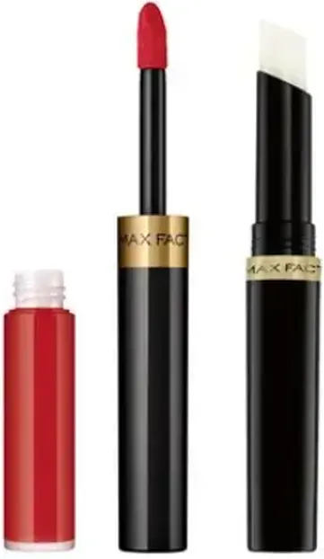 Max Factor Lipfinity Lippenfarbe Lippenstift, 2-Schritte langanhaltend, 120 Hot, 2.3ml + 1.9g