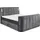 ed exciting design Boxspringbett ED EXCITING DESIGN "Dallas", grau (anthrazit, salvador 15 anthrazit), B:186cm L:244cm, 100% Polyester, Komplettbetten, Boxspringbett, inkl. Topper, LED-Beleuchtung, TV Halterung und zwei Bettkästen