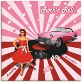 ARTland »Rock'n Roll die 50er Jahre«, Auto, (1 St.), als Alubild, Outdoorbild, Leinwandbild, Poster, Wandaufkleber