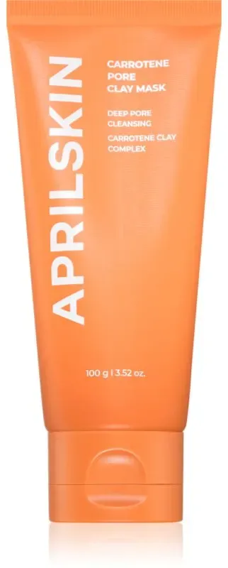 APRILSKIN Carrotene IPMP Quick Dry Pore Tightening Clay Mask reinigende Gesichtsmaske mit Tonmineralien vergrößerte Poren 100 g