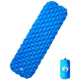 vidaXL Aufblasbare Isomatte Blau 190x58x6 cm