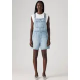 Levi's Latzhose "UTILITY SHORTALL", Damen, Gr. XS (34), N-Gr, summer job, Web, Obermaterial: 100% Baumwolle, unifarben, relaxed fit ca. Mitte Oberschenkel, Hosen, Sommerhose im Five-Pocket Style