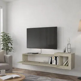 moebel17 Bliss TV-Lowboard 150 cm Beige Holzwerkstoff