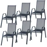 casa.pro Aradeo Set 7-tlg. Schwarz